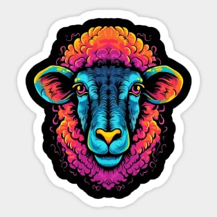 Sheep Coloring Book Sticker